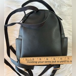 Bags | Stylish Black Mini Backpack | Poshmark